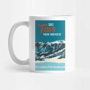 Ski Taos New Mexico Vintage Ski Poster Mug